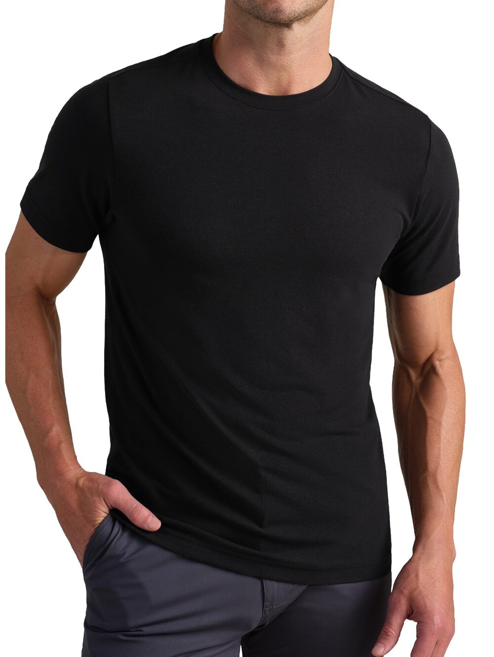 RHONE Reign Performance Tee True Black Training Shirt